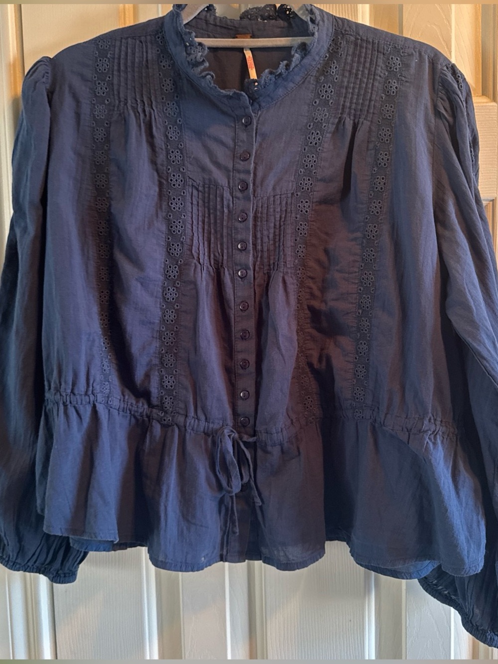 Free people Cotton Lace blouse